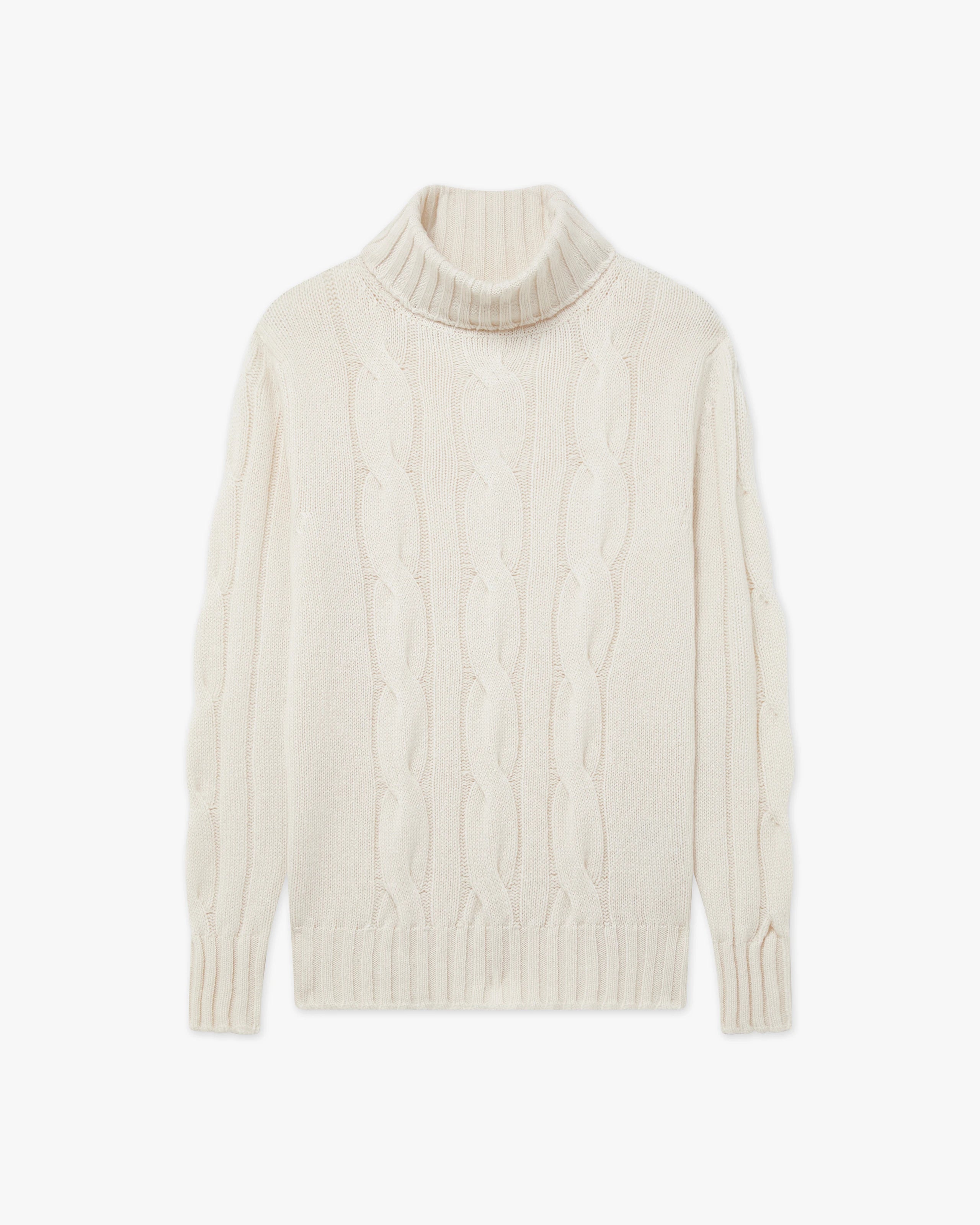 Women's Celerina Turtleneck Sweater - Off White - Archive
