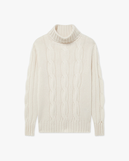 Women's Celerina Turtleneck Sweater - Off White - Archive