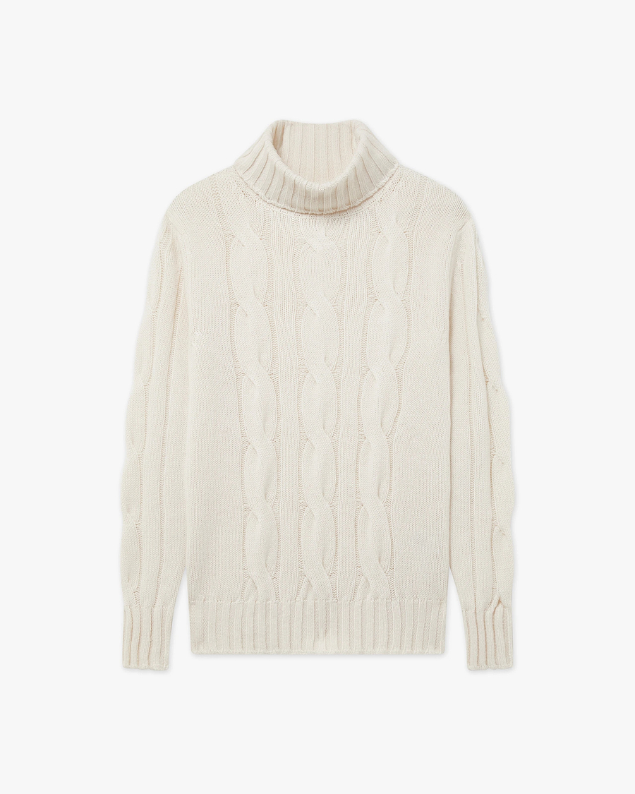 Women's Celerina Turtleneck Sweater - Off White - Archive