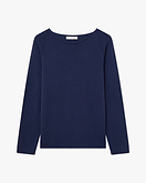 Piuma Rundhalspullover Damen - Blau - Archiv