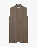 Essential Ärmellose Cardigan - Braun - Archiv