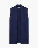 Essential Ärmellose Cardigan - Blau - Archiv