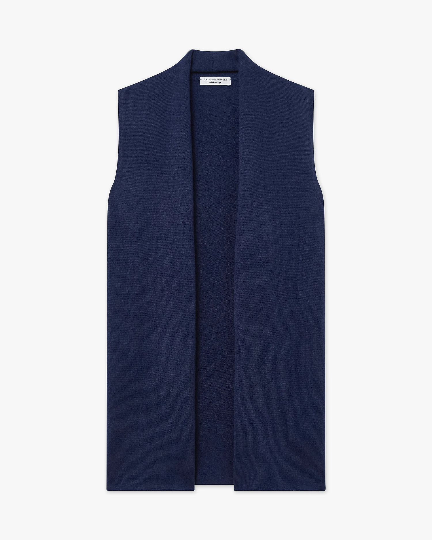 Essential Sleeveless Cardigan - Blue - Archive