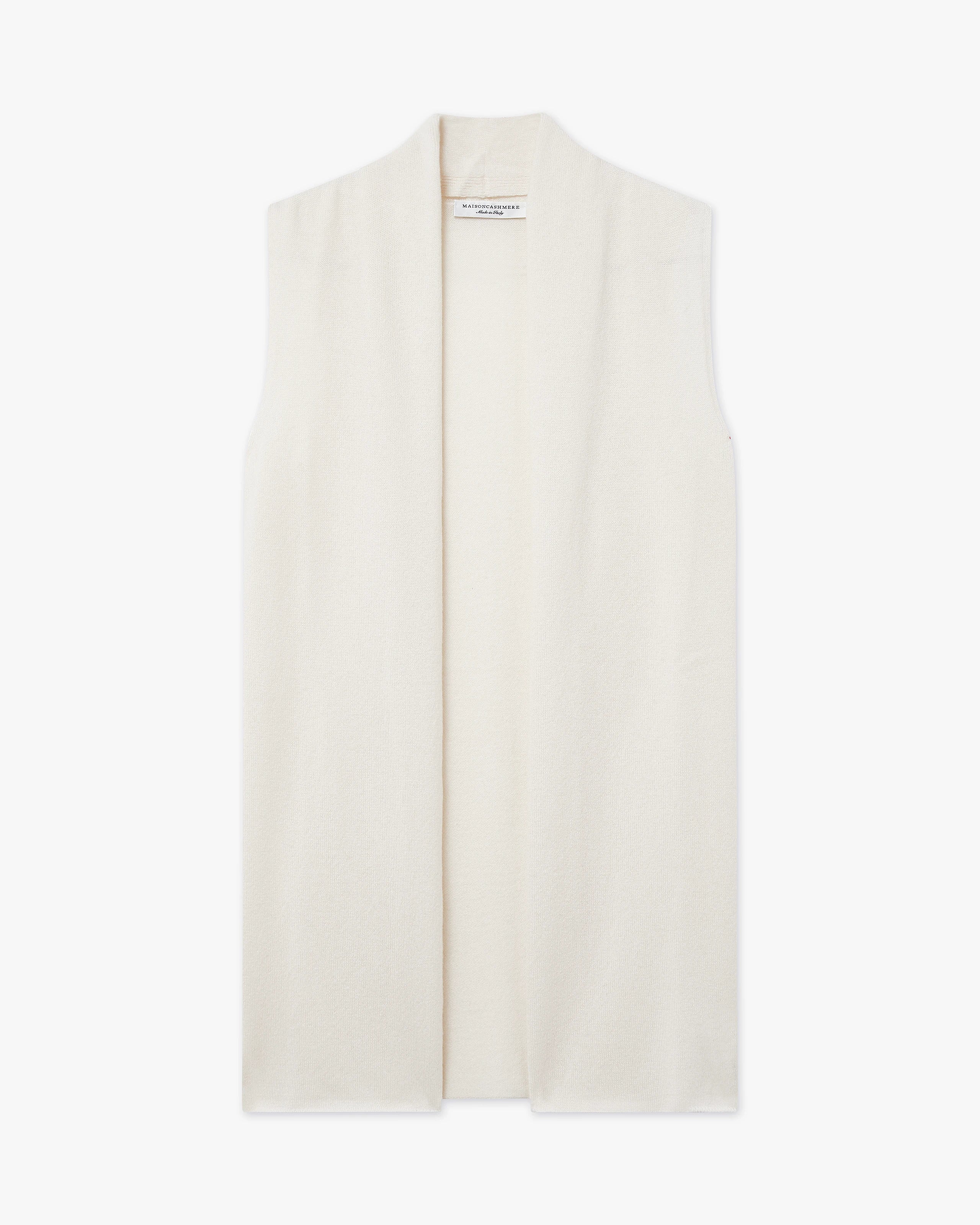 Essential Sleeveless Cardigan - Off White - Archive
