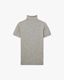 Piuma Mock Neck Tee - Light Grey - Archive