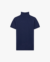 Piuma Mock Neck T-Shirt - Blau - Archiv