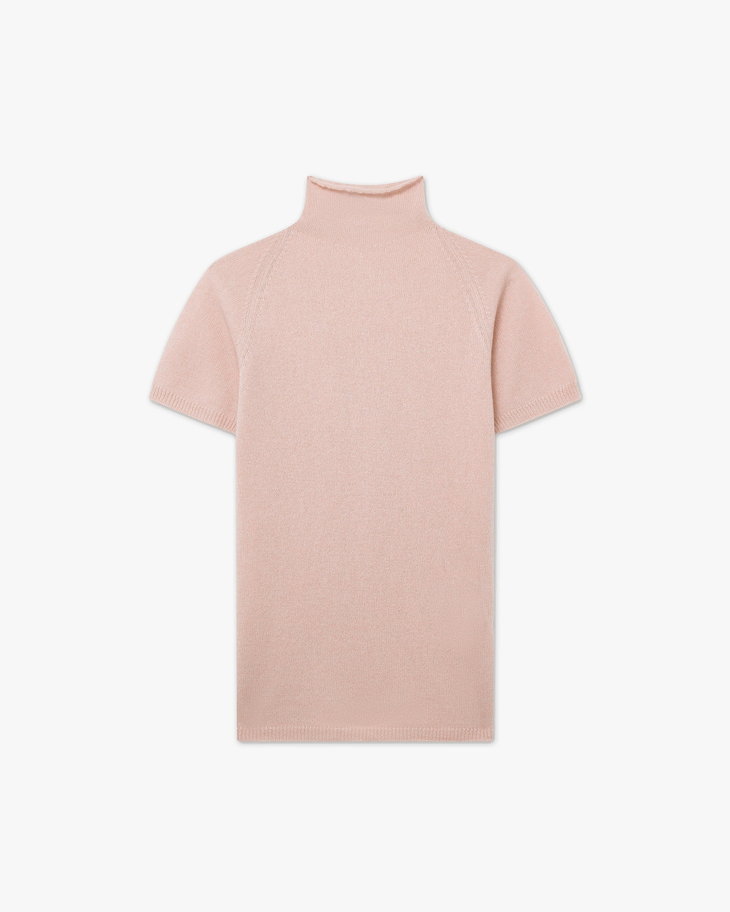 Piuma Mock Neck T-Shirt - Pfirsich - Archiv