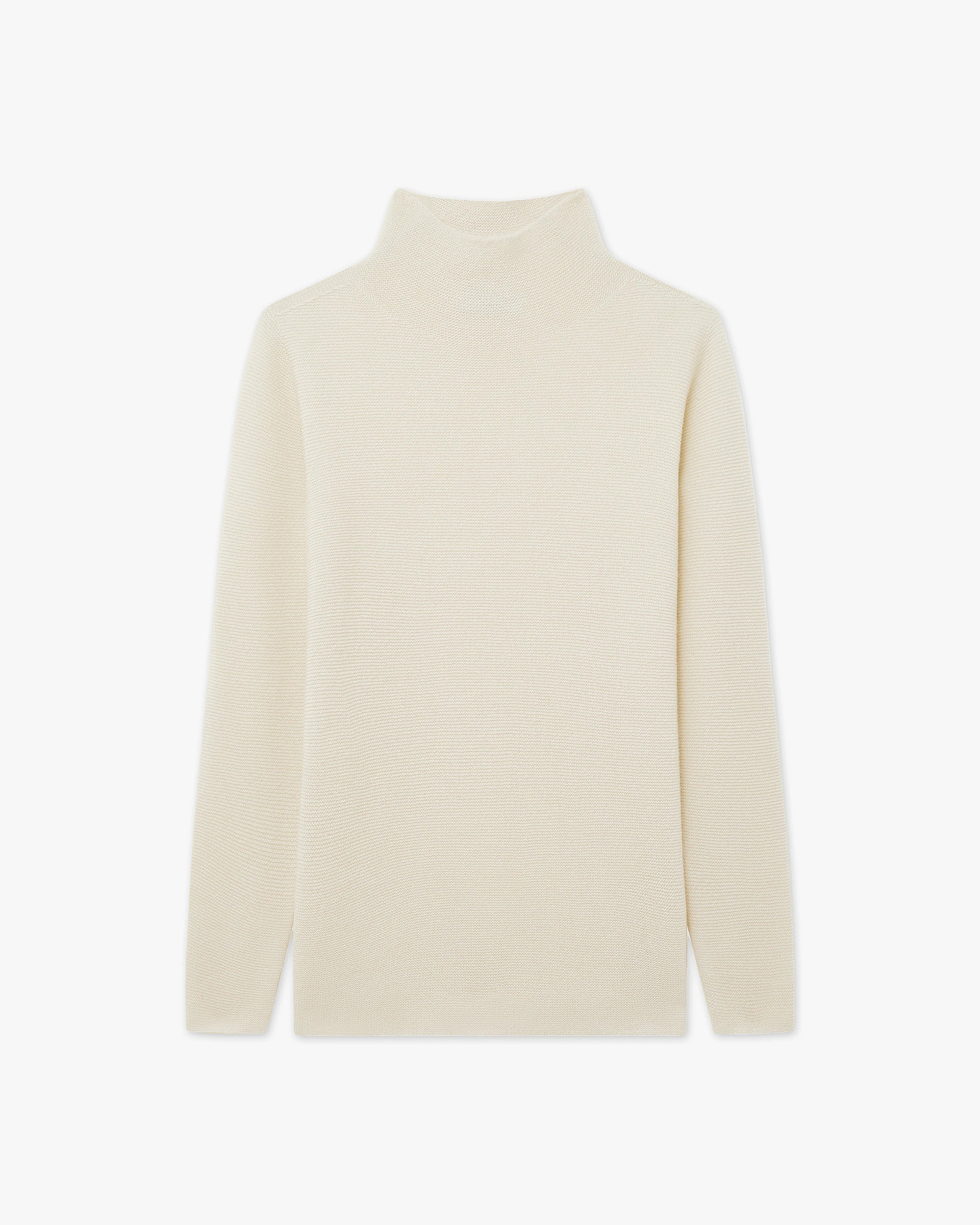 Soffio Mock Neck Sweater - White - Archive