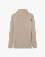 Soffio Mock Neck Sweater - Beige - Archive