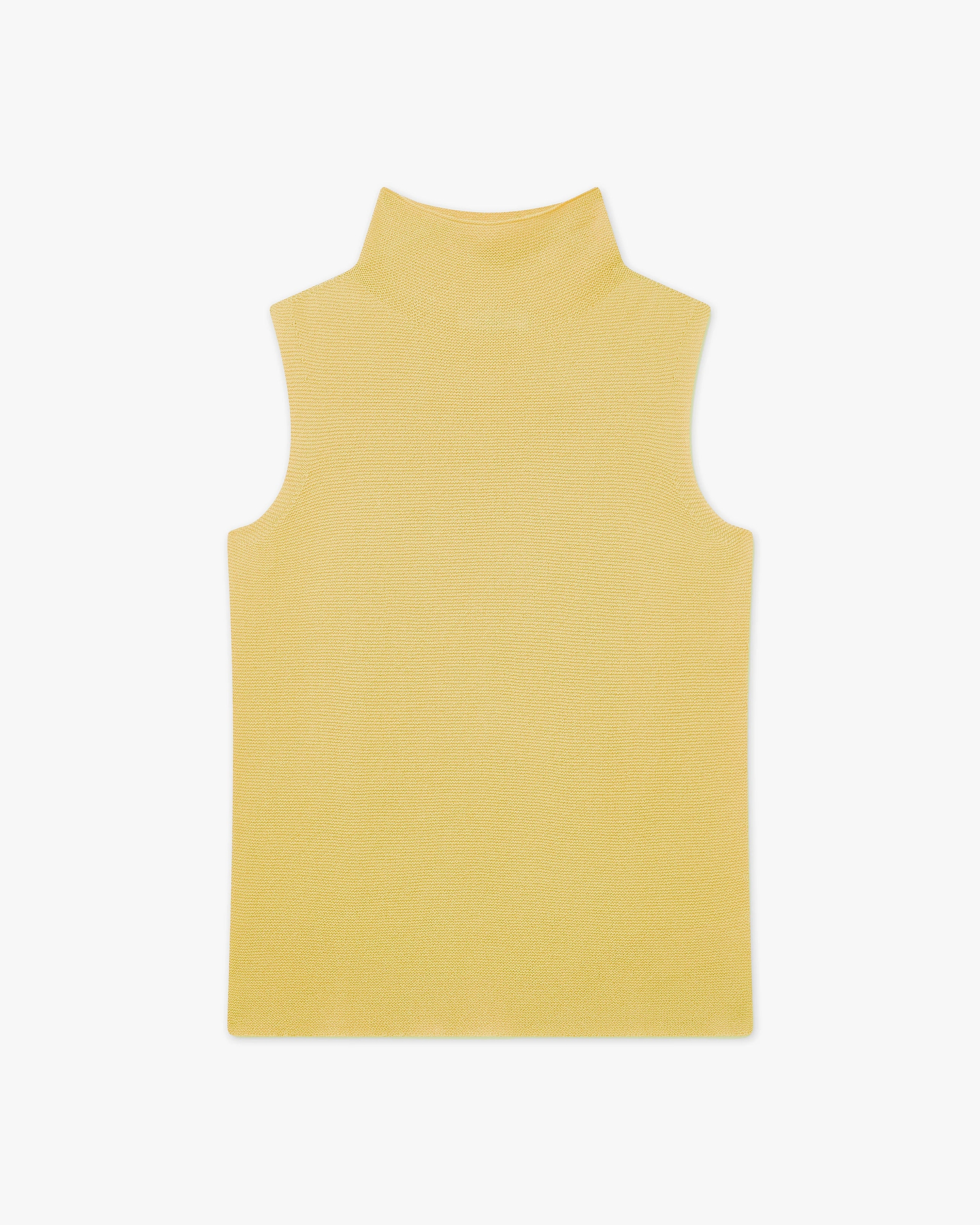 Soffio Mock Neck Top - Yellow - Archive