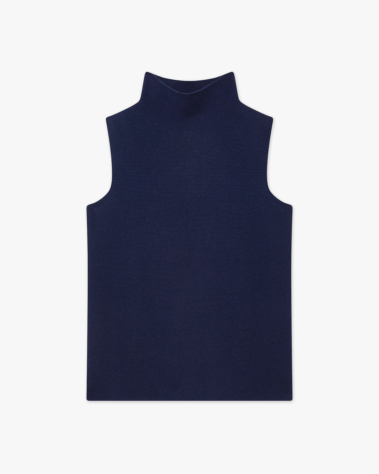 Soffio Mock Neck Top - Blue - Archive