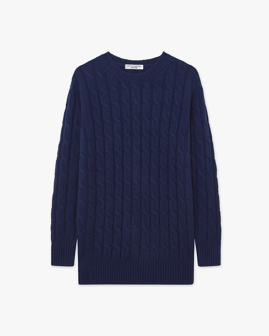 Maglia Treccia Essential - Blu - Archivio