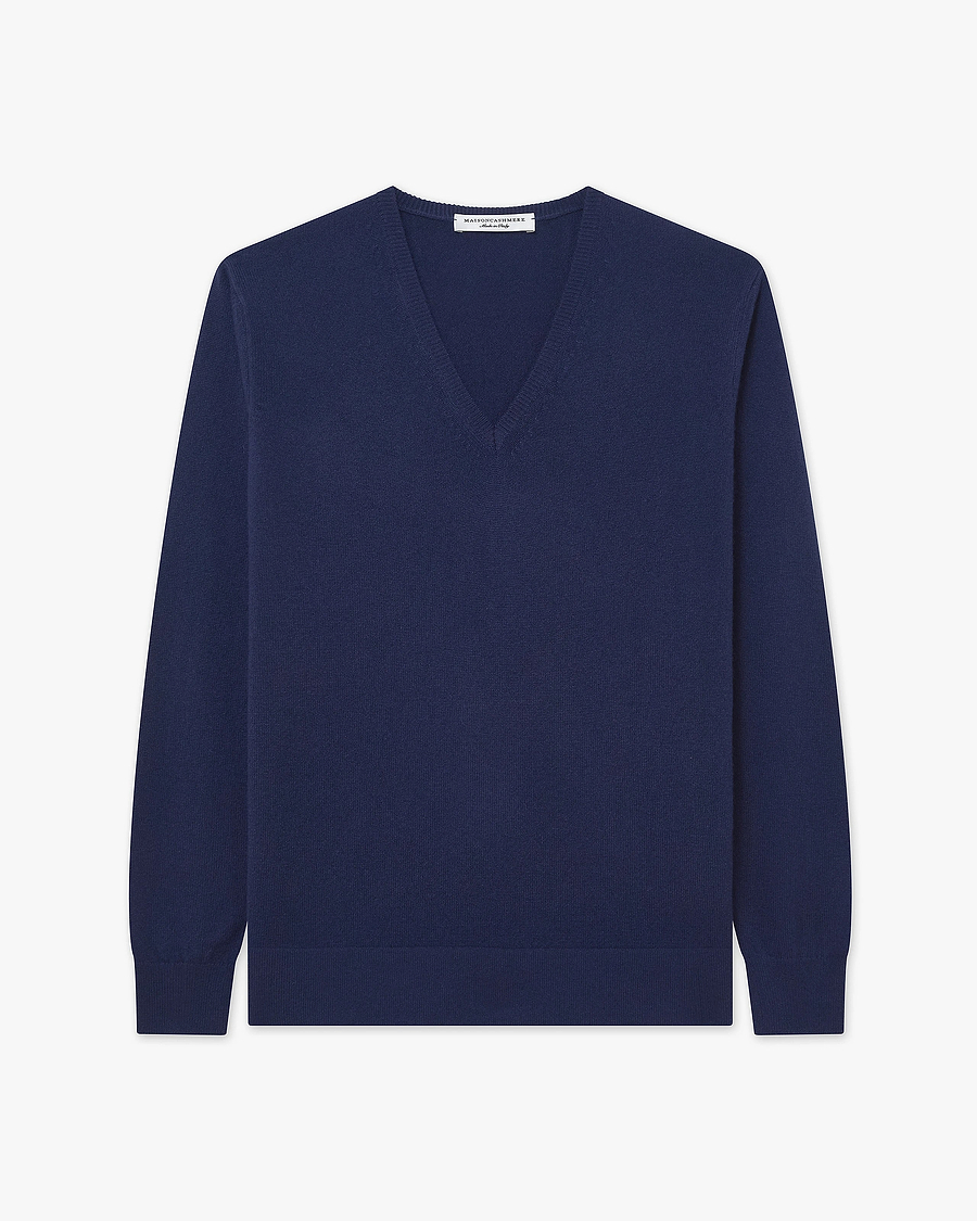 Women's Florenz V-Neck Sweater - Blue - Archive