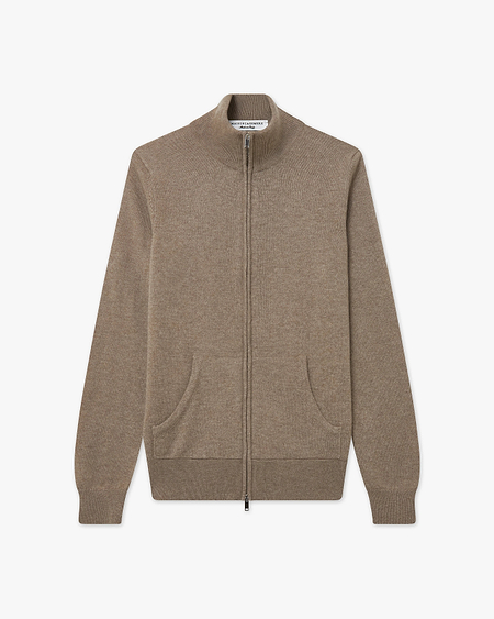 Women's Salò Zip Cardigan - Taupe - Archive