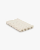 Cable Knit Baby Blanket - White