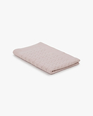 Cable Knit Baby Blanket - Pink
