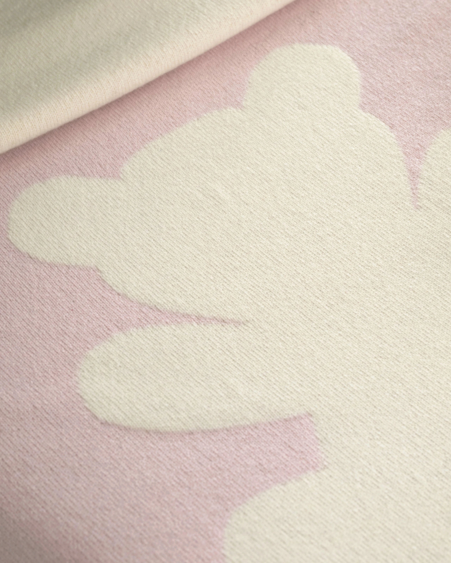 Teddy Bear Baby Blanket - Pink Cashmere