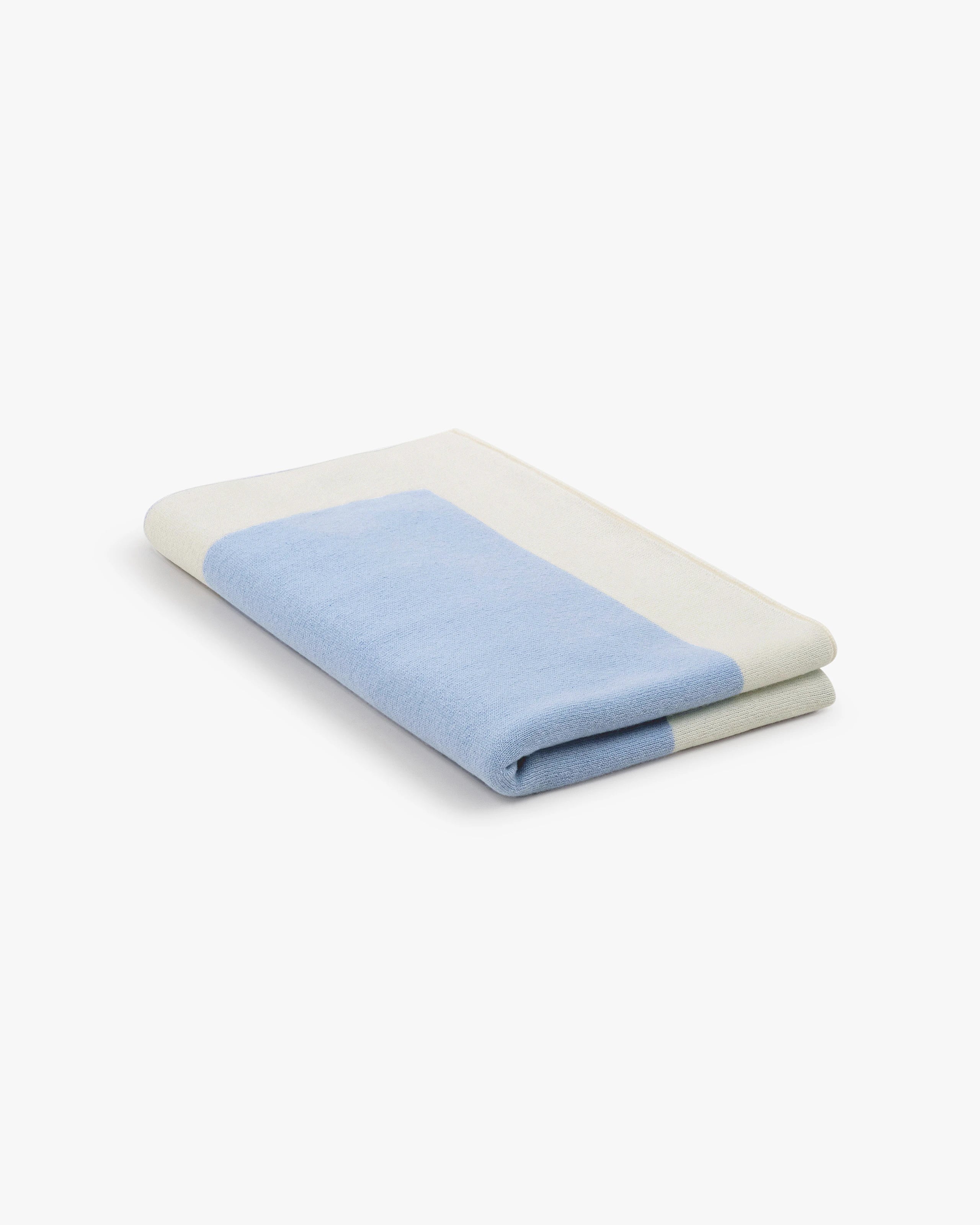 Teddy Bear Baby Blanket - Light Blue Cashmere