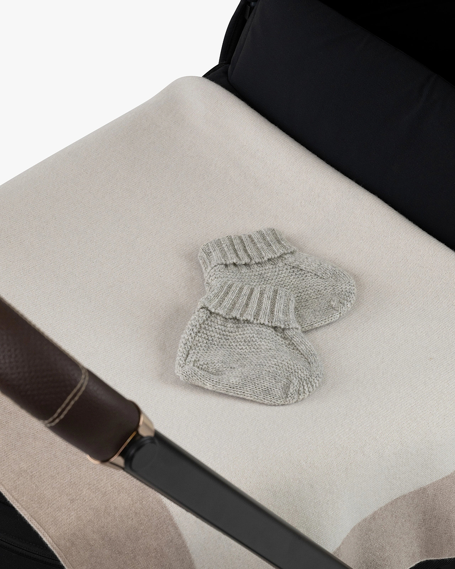 Baby Booties - Light Grey Cashmere