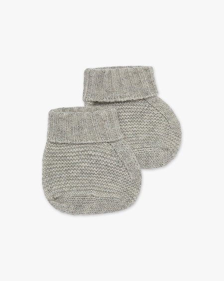 Baby Booties - Light Grey Cashmere