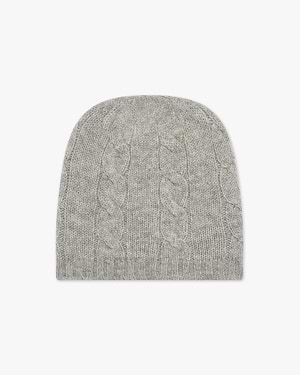 Bonnet Bébé Torsades - Gris Clair