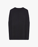 Crew Neck Cape - Black