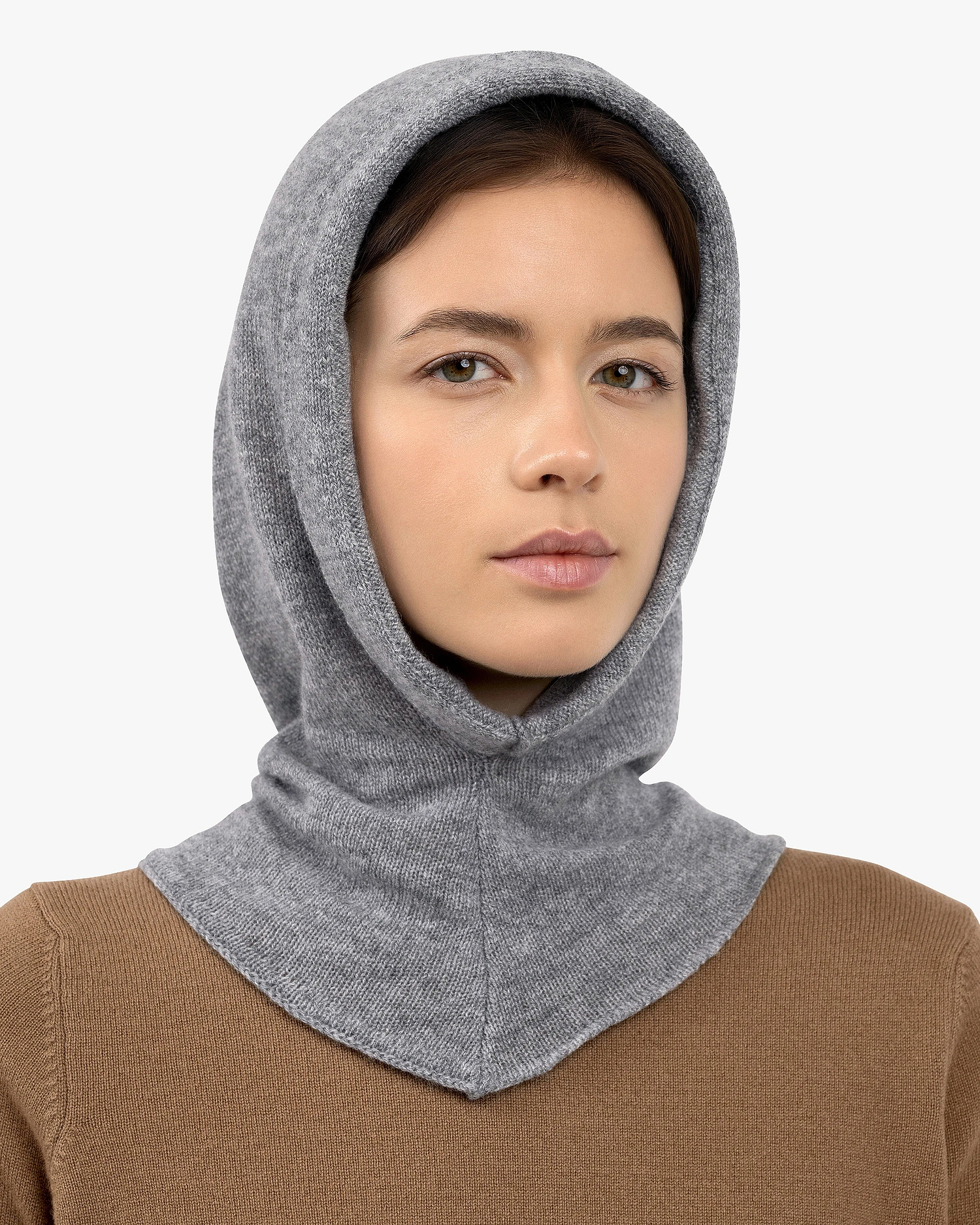 Hoodie Hat - Medium Grey Cashmere