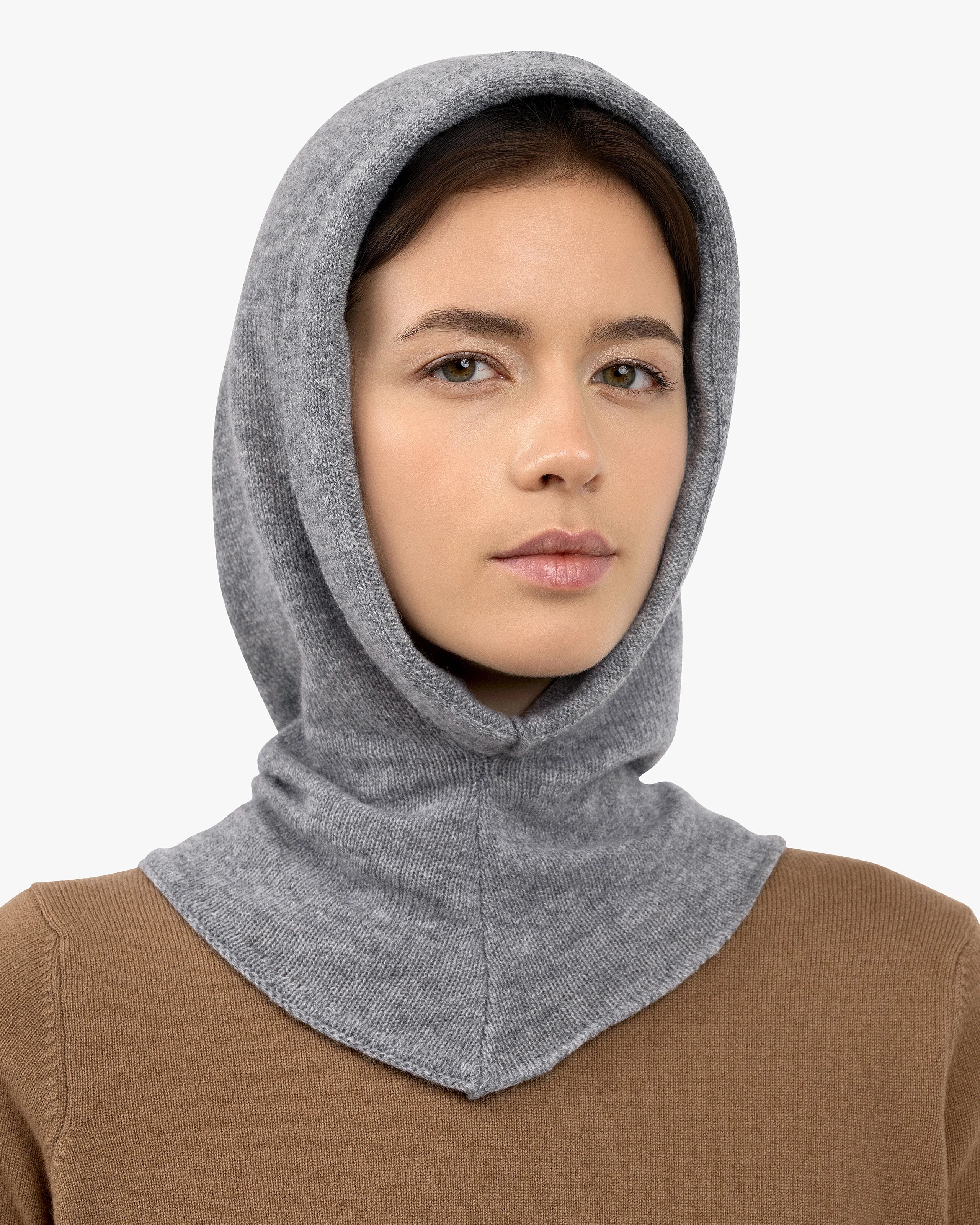 Hoodie Hat - Medium Grey Cashmere