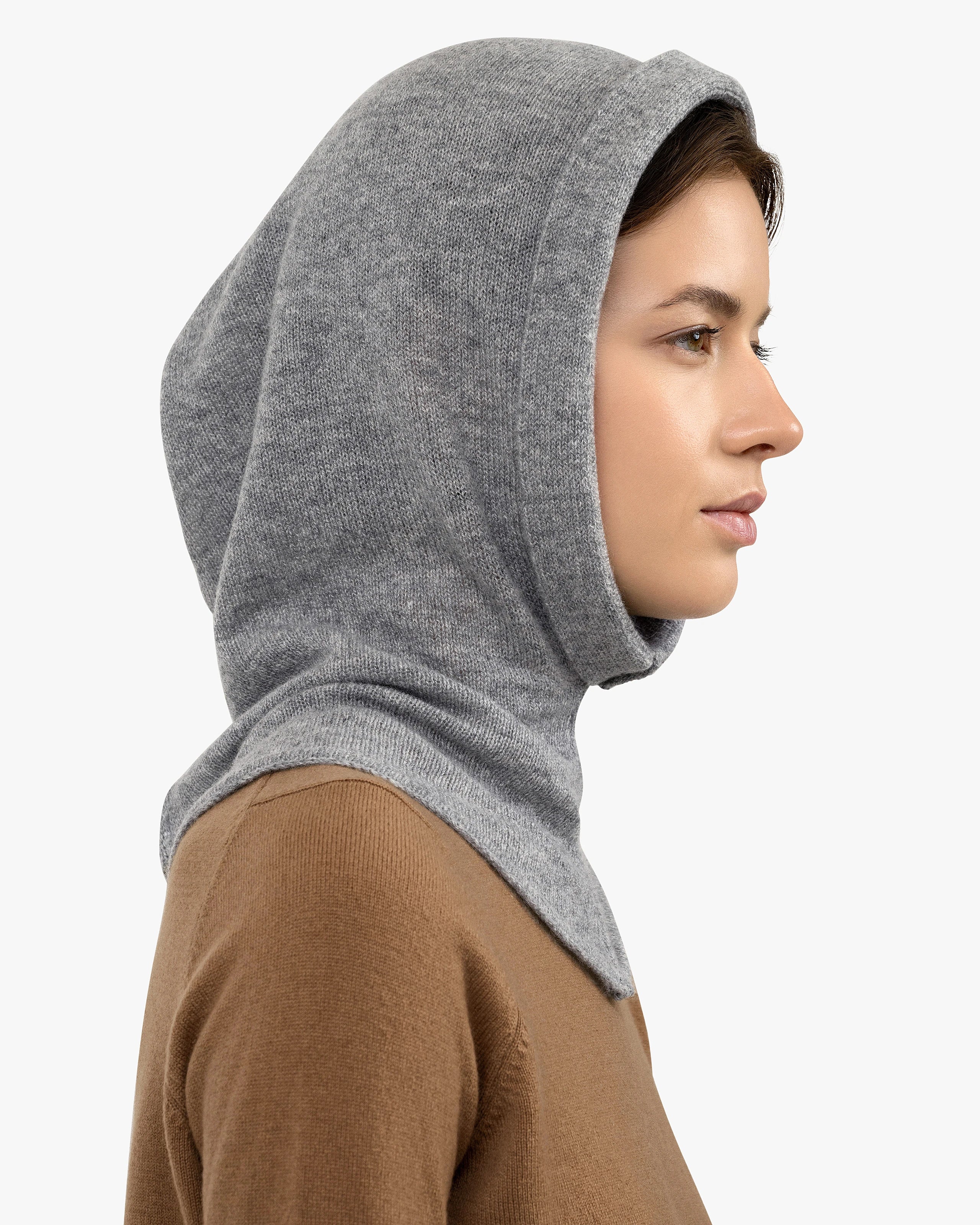 Hoodie Hat - Medium Grey Cashmere