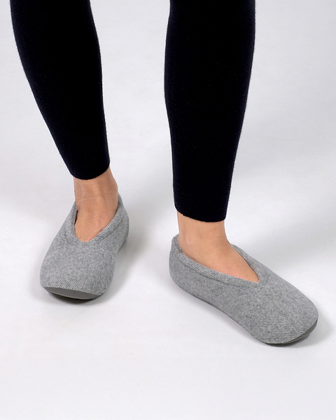 Jumeirah Ballet Slippers - Grey Cashmere