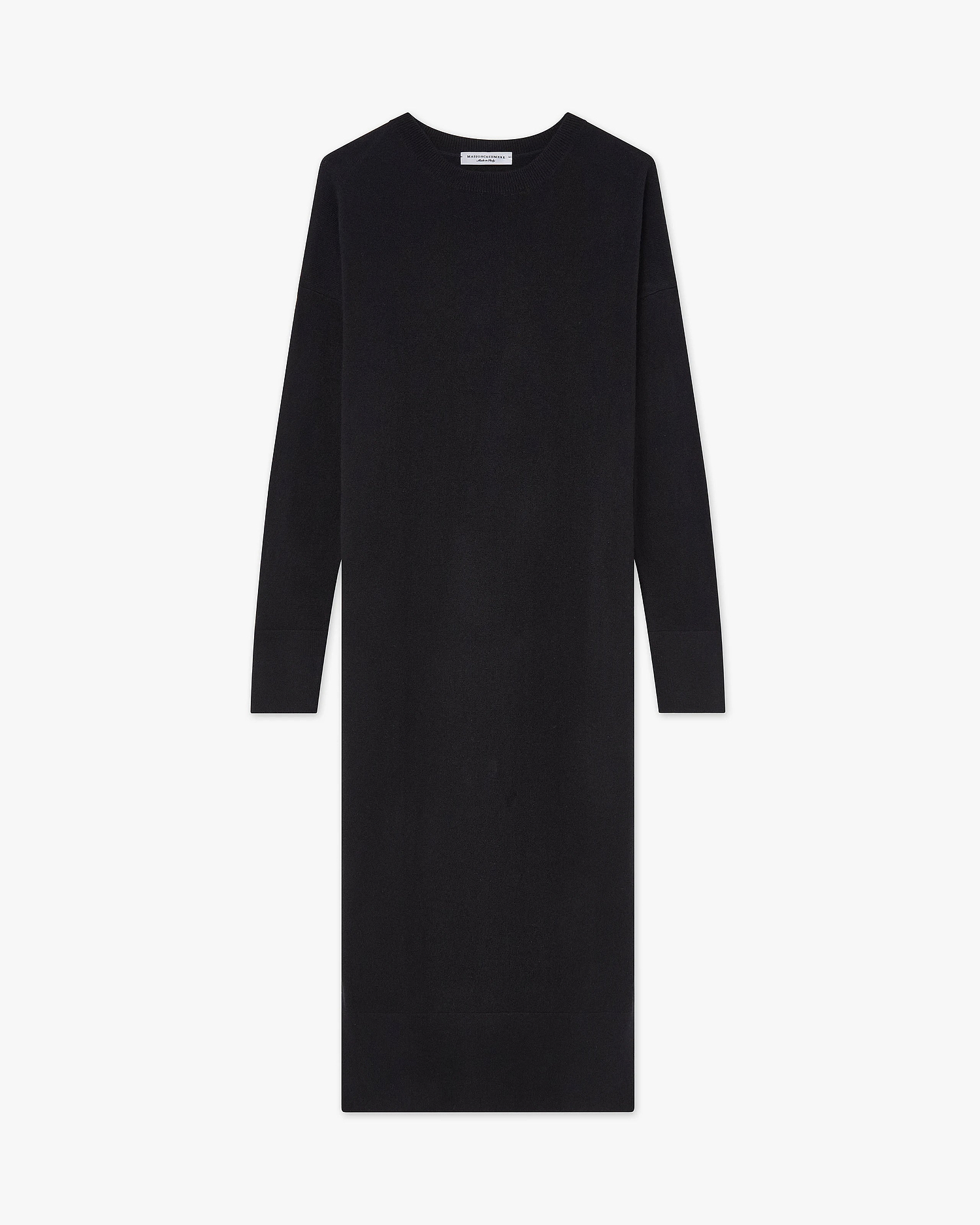 Liv Crew Neck Dress - Black Cashmere