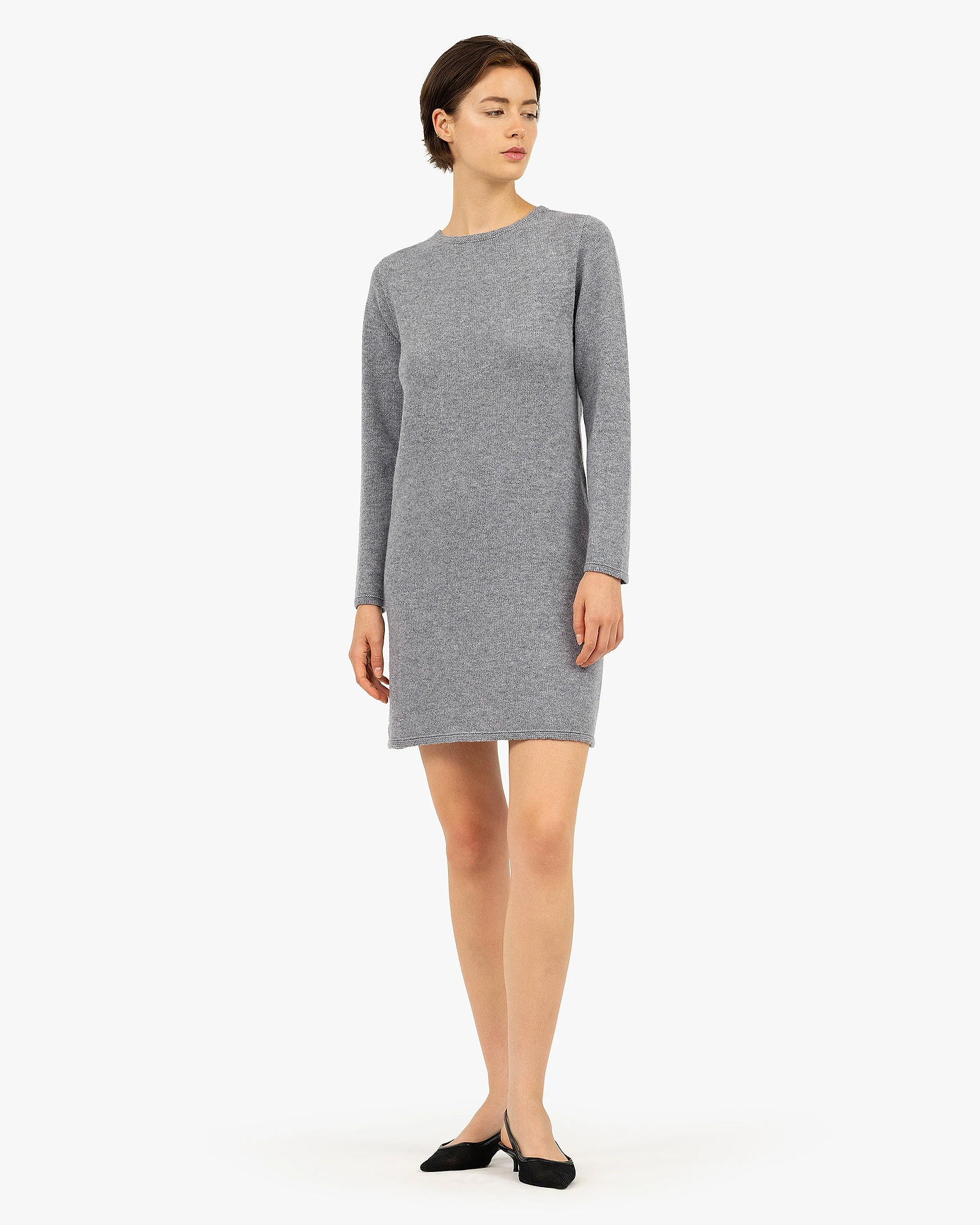 Parksville Dress - Medium Grey Cashmere