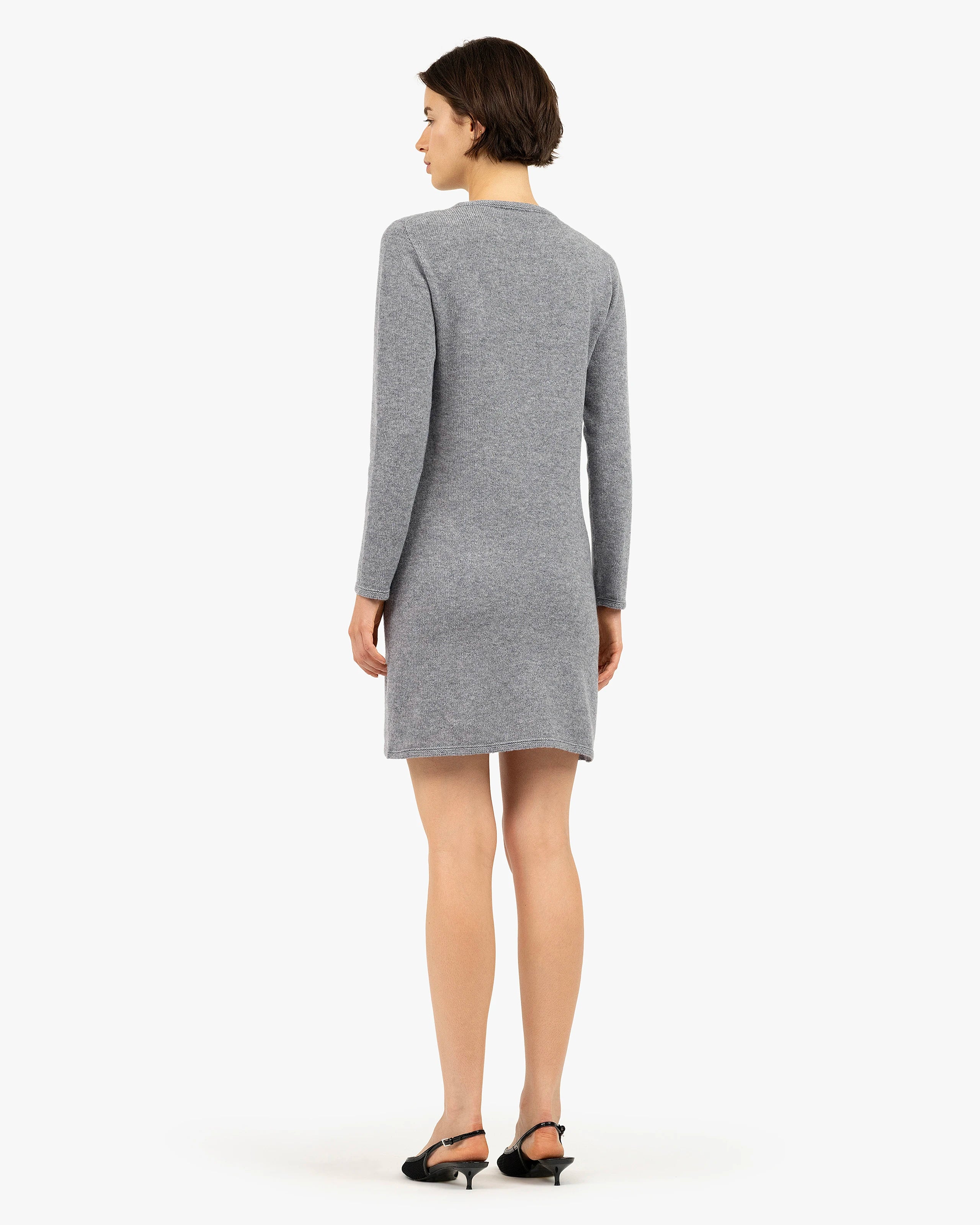 Parksville Dress - Medium Grey Cashmere