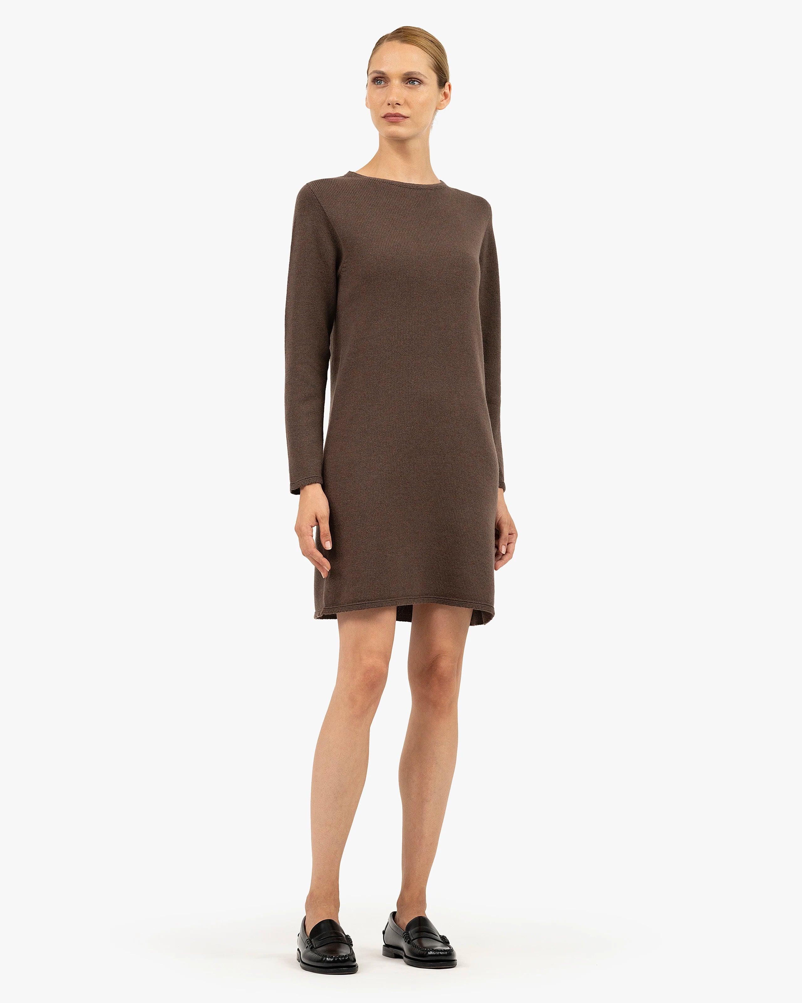 Parksville Dress - Brown Cashmere