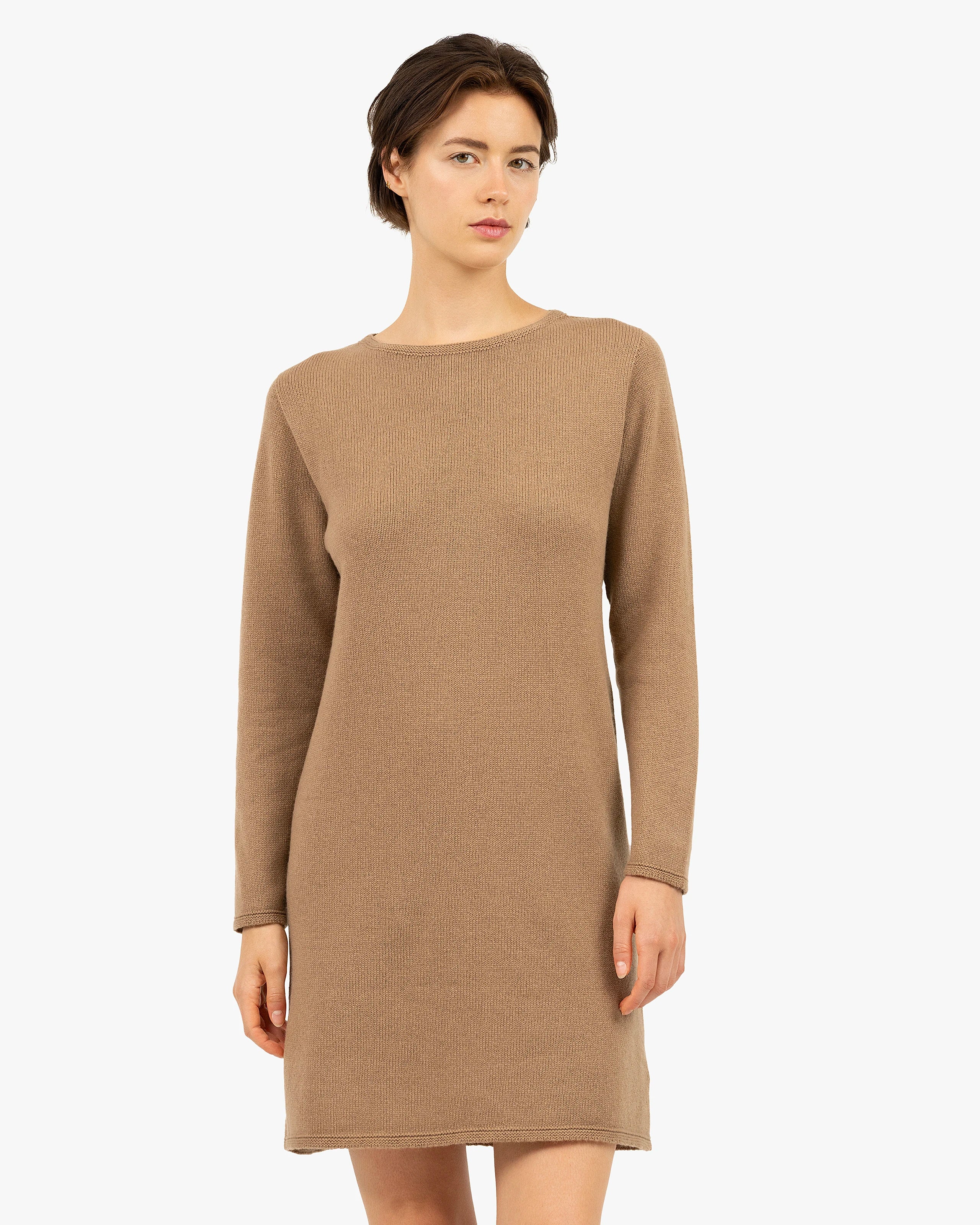 Parksville Dress - Camel Cashmere