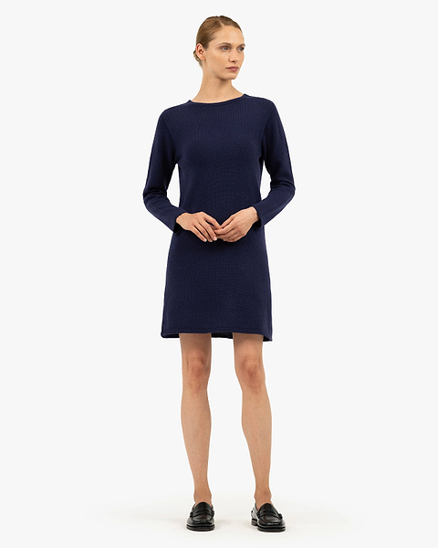 Parksville Dress - Blue Cashmere