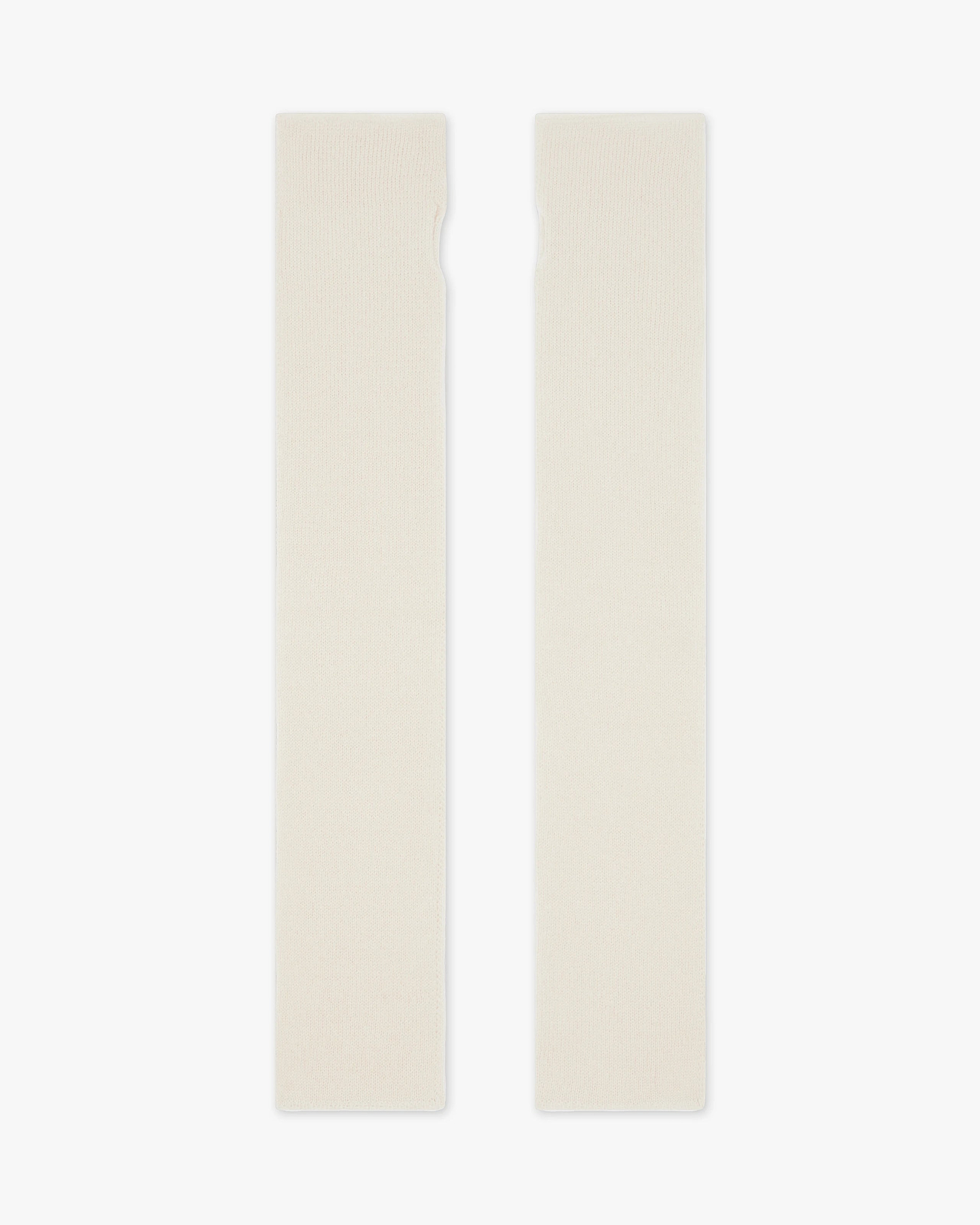 Fingerless Gloves - White Cashmere