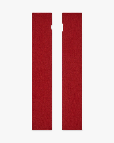 Fingerless Gloves - Red Cashmere