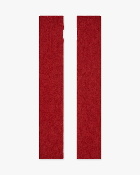 Fingerless Gloves - Red Cashmere