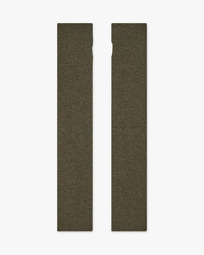 Fingerless Gloves - Green Cashmere