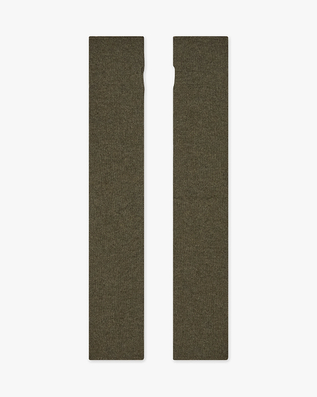 Fingerless Gloves - Green Cashmere