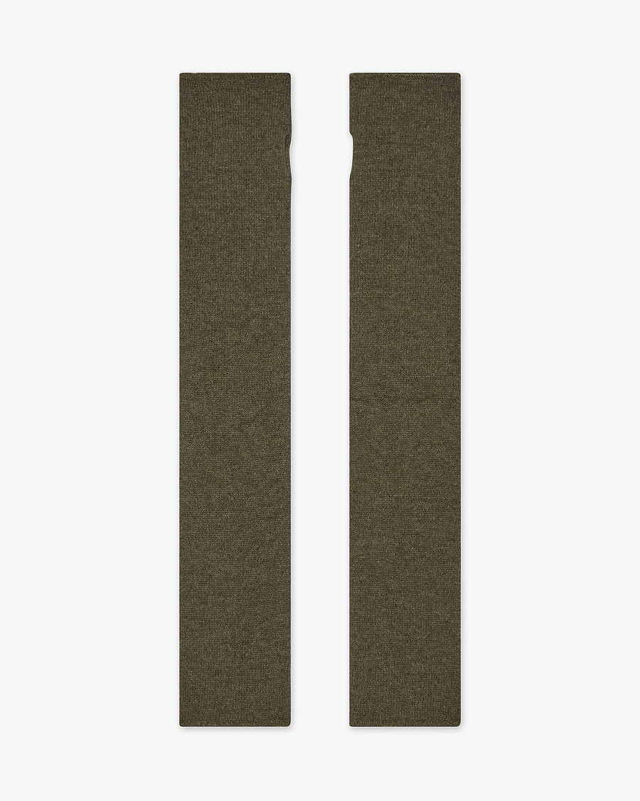 Fingerless Gloves - Green Cashmere