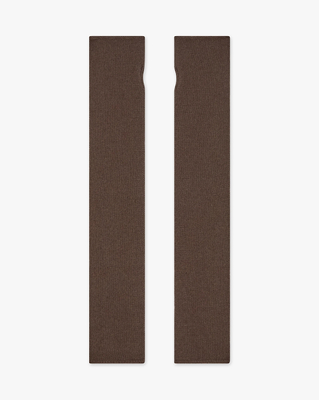 Fingerless Gloves - Brown Cashmere