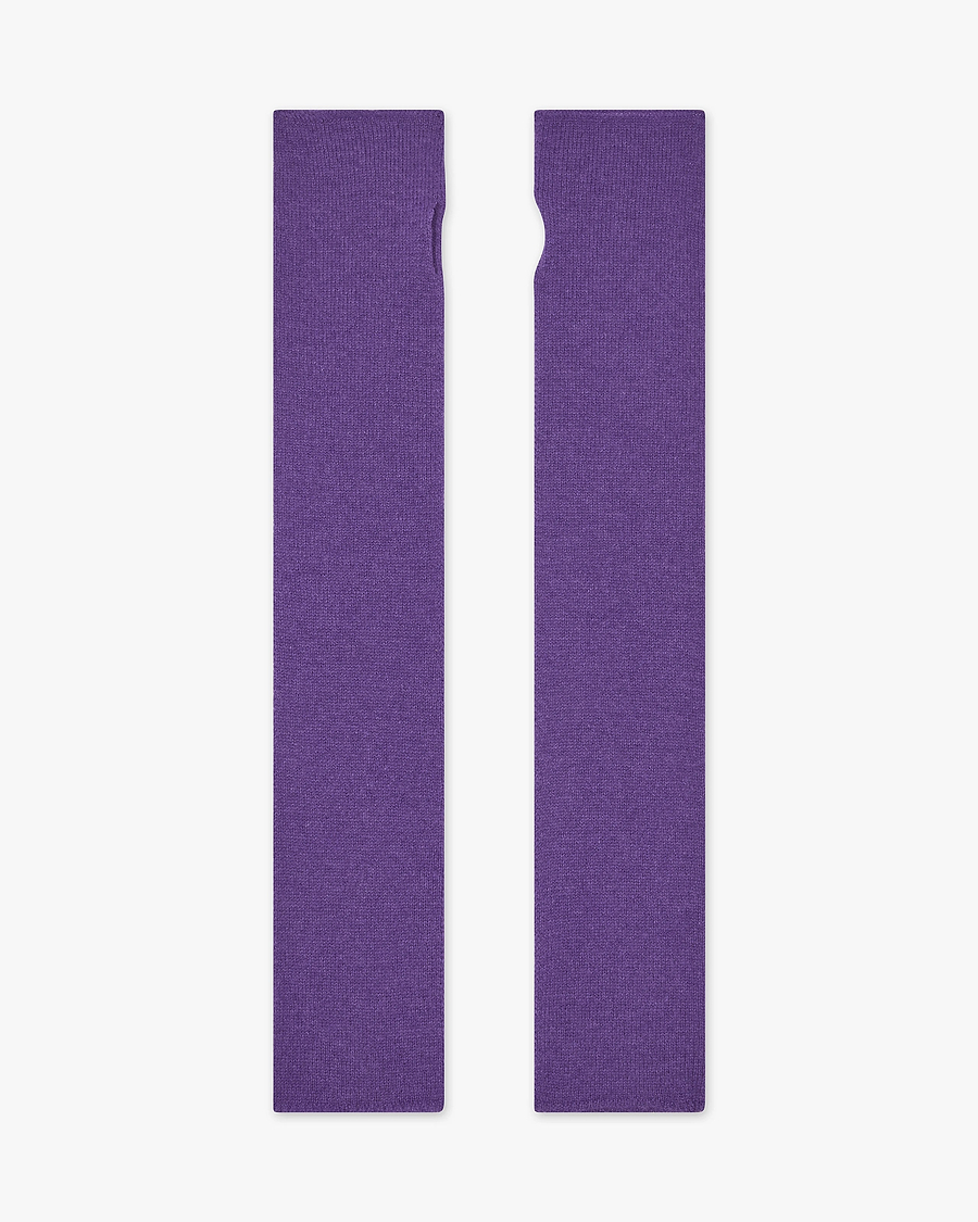 Fingerless Gloves - Purple Cashmere