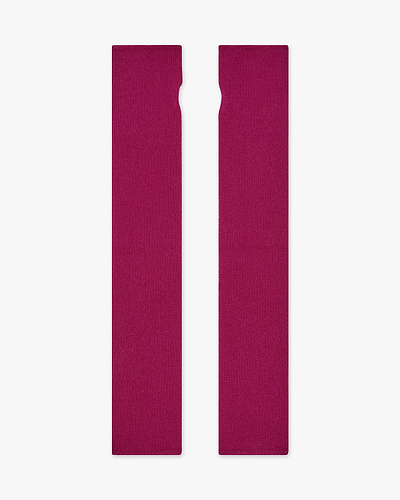 Fingerless Gloves - Magenta Cashmere