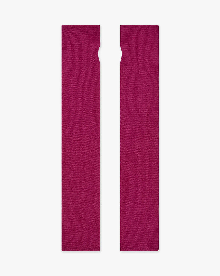 Fingerless Gloves - Magenta Cashmere