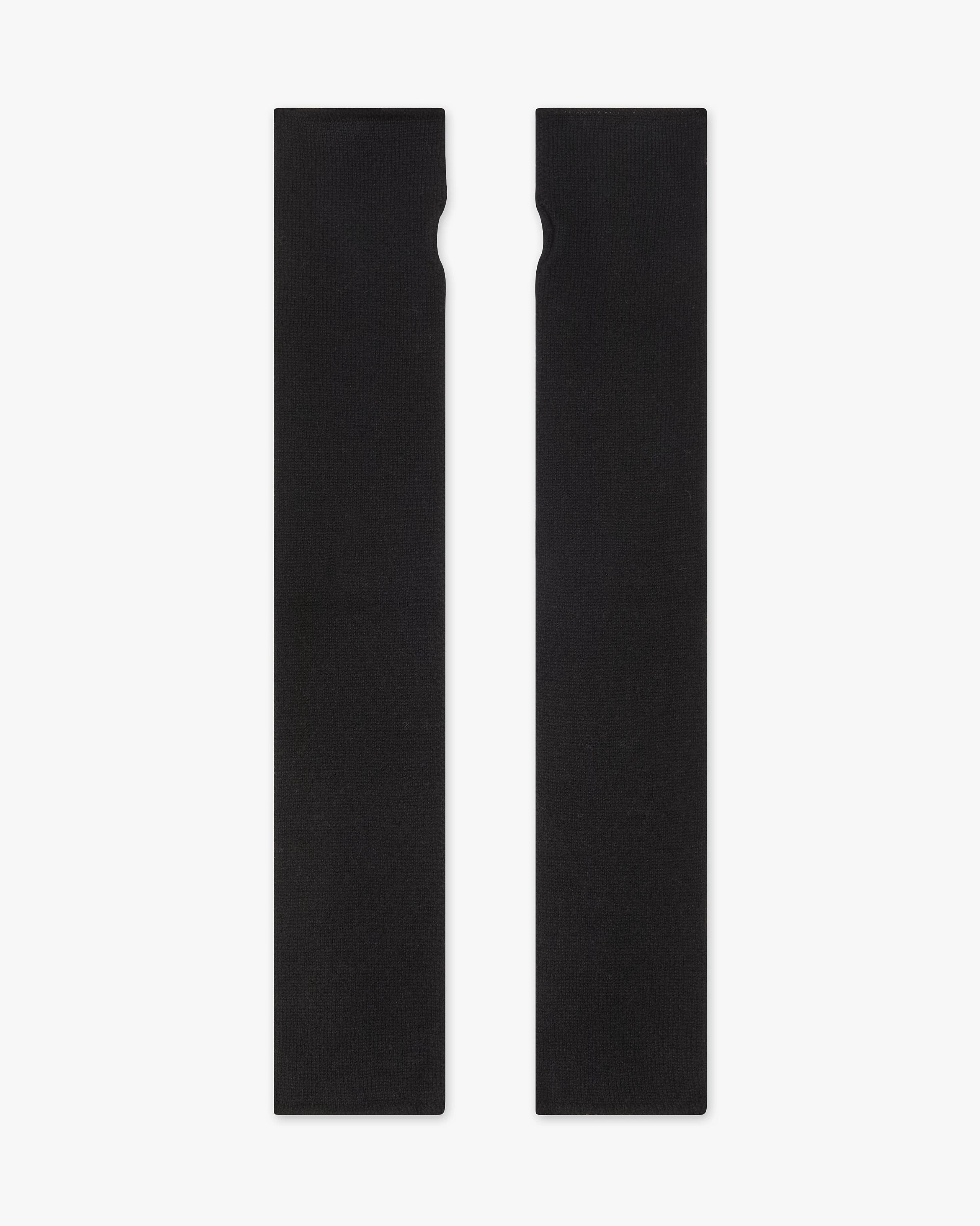 Fingerless Gloves - Black Cashmere