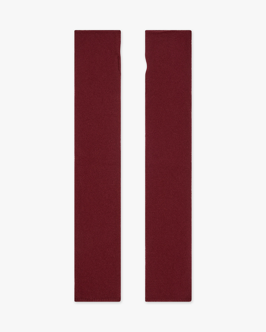 Fingerless Gloves - Bordeaux Cashmere