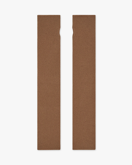 Fingerless Gloves - Camel Cashmere