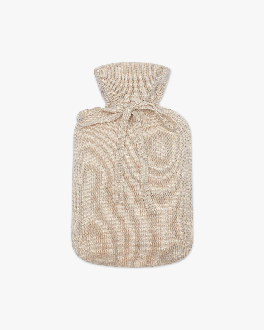 Hot Water Bottle Cover - Beige Cashmere